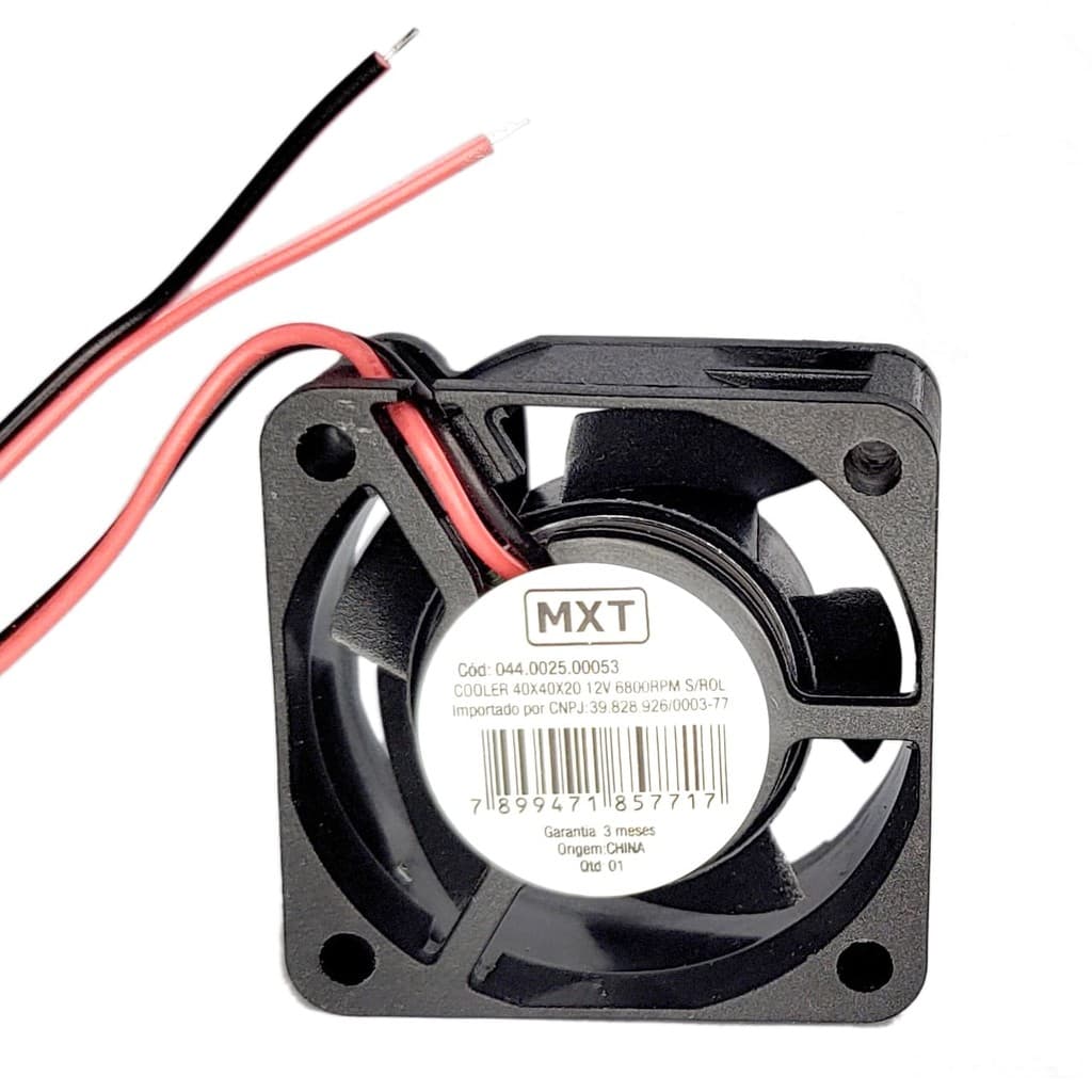 Micro Ventilador 40x40x20mm Fan Cooler 12v