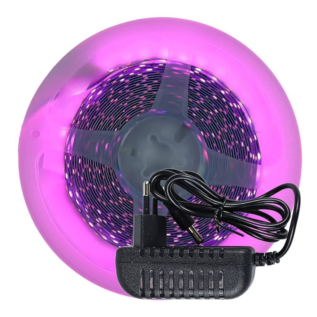 Kit Fita LED Rosa Pink 3528 120LEDS/m IP20 5m 12V P4 + Fonte
