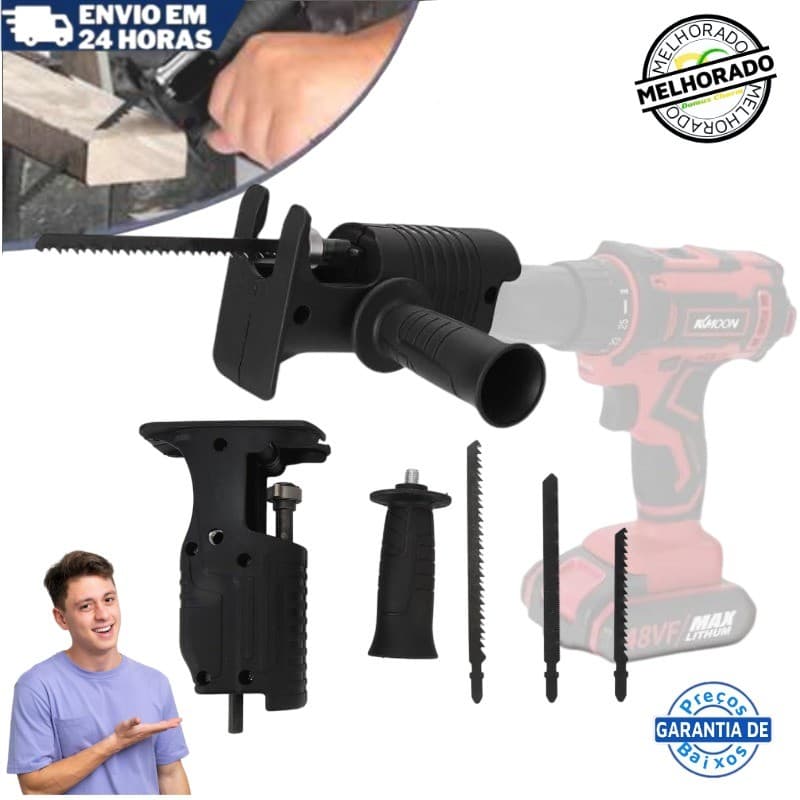 Kit Serra Elétrica Tico Tico Sabre Para Furadeira E Parafusadeira Ferramenta De Corte Madeira De Serras Elétricas