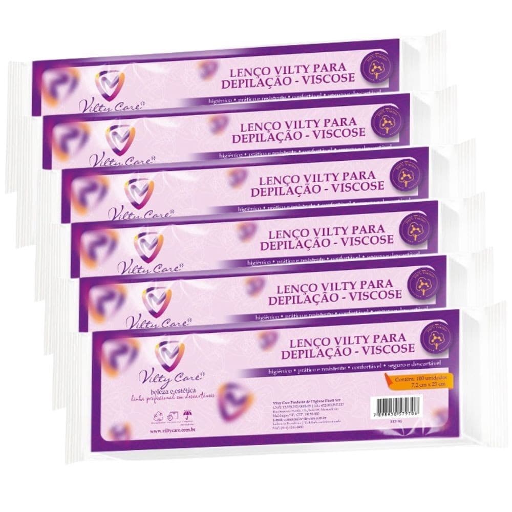 PAPEL PARA DEPILACAO VILTY CARE C/600 VISCOSE GRAM 60