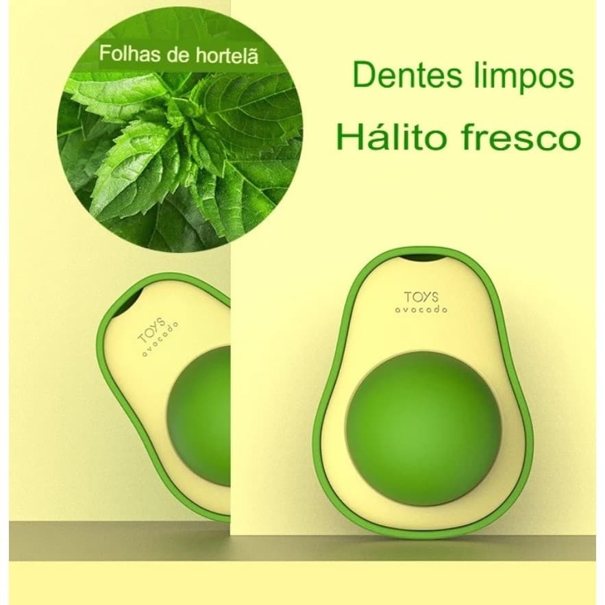 Brinquedo Pet Interativo Catnip Abacate para Gatos, Erva Do Gato 100% Natural