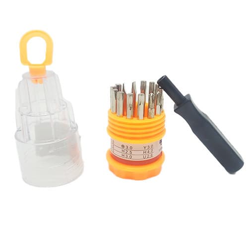 Kit Jogo De Chaves 15 Cabeças Precisão Fenda Torx Philips Conserto Celular Tablet Notebook