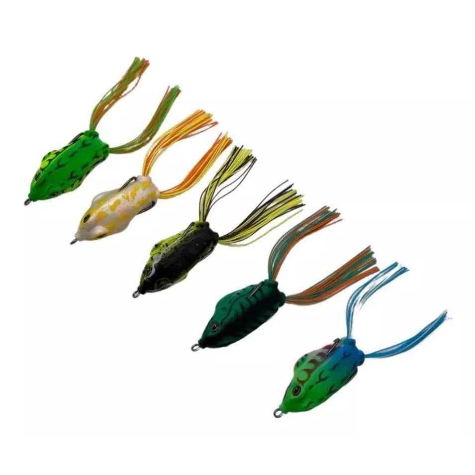 Kit 10 Isca Artificial - Frog Sapo Anti Enrosco Sapinho Rã