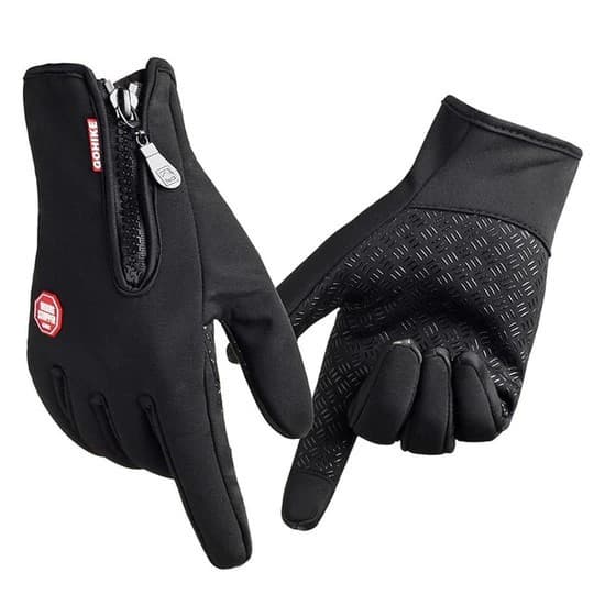 Luva De Motoqueiro Térmicas Unissex Touch Screen Impermeável Ciclista Moto Bike Bicicleta Ajustável R-A82