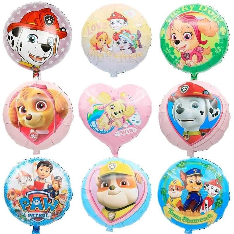 18 polegadas cão balão de película de alumínio / Little Force Dia Archie Crianças aniversário festa decoração