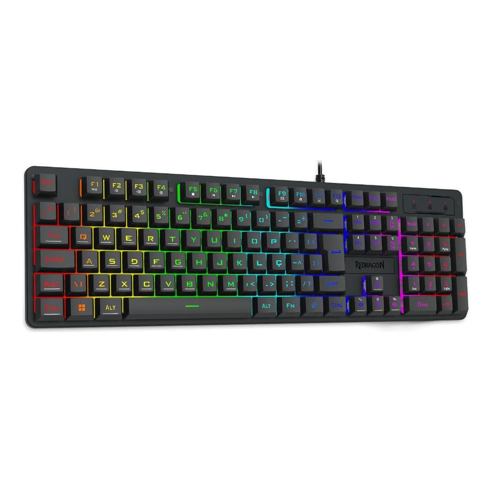 Teclado Membrana Gamer Rgb Redragon Netherbane K521