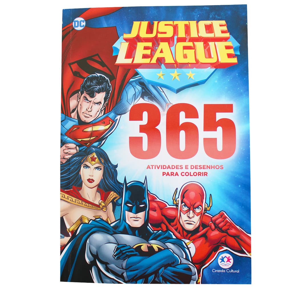 Livro Liga Da Justiça 365 Atividades E Desenhos Para Colorir