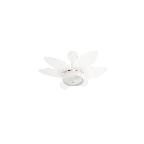 Ventilador de Teto Ventidelta Flor Lotus 3pás duplas Branco