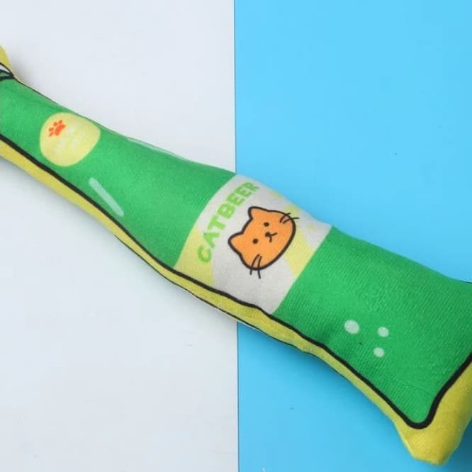 Brinquedo Pelucia pra Pet Garrafa Para Cães Catbeer