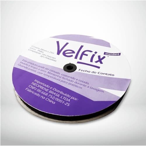 Fecho De Contato Para Costura 16mm Rolo C/ 25 Metros Velfix