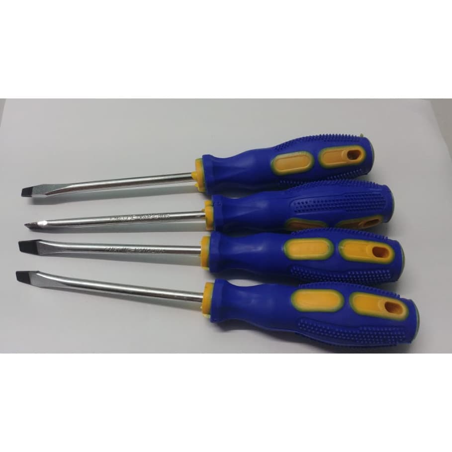 Kit 12 Unid. de Chave Fenda 1/4''x 5'' Imantada Profissional