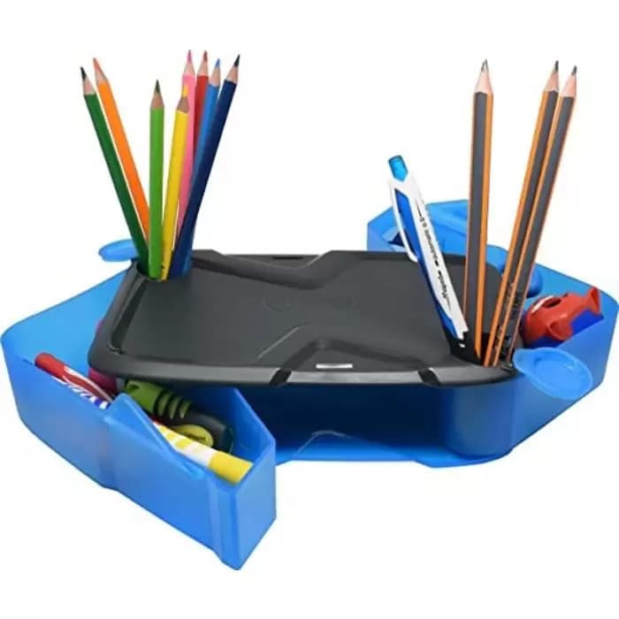 Estojo Plástico Study Trendy Azul e Preto - Maped