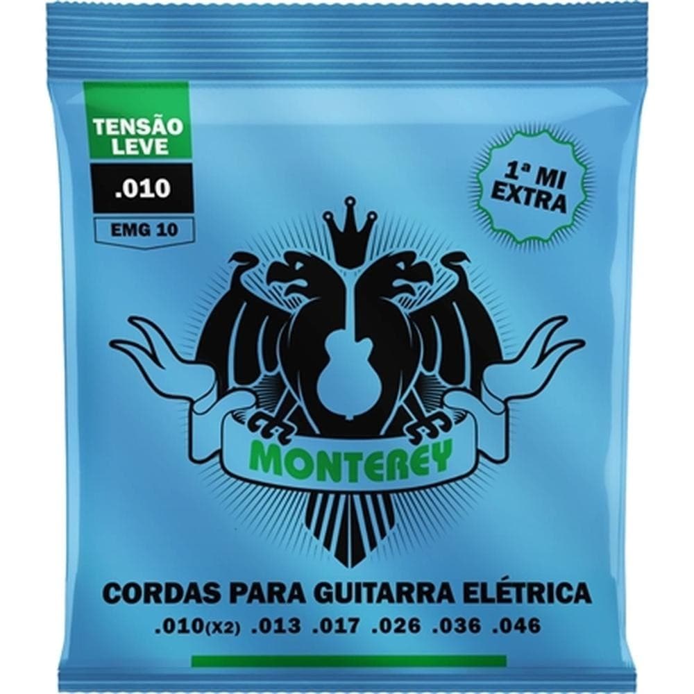 ENCORDOAMENTO GUITARRA MONTEREY EMG10 0.010 LEVE