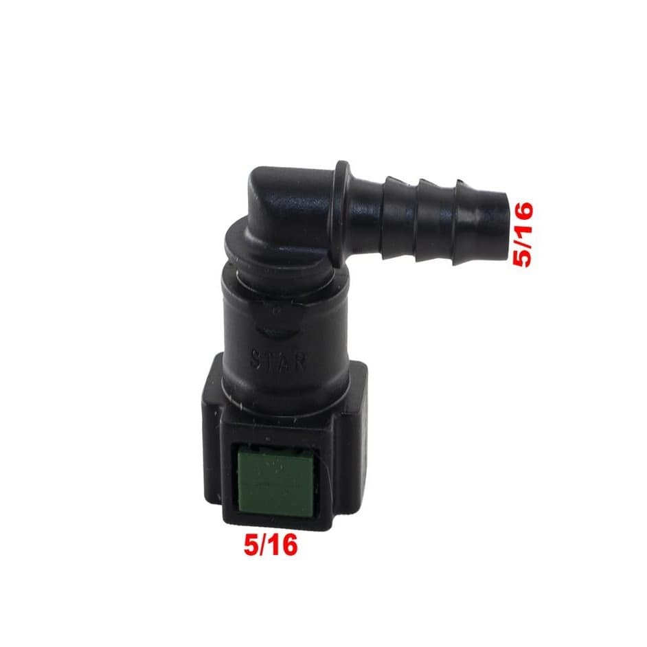 Conector Quick 90 Graus Mangueira Injecao  5/16