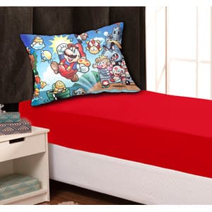 Jogo de lençol solteiro 2 peças Poliester Mario 01