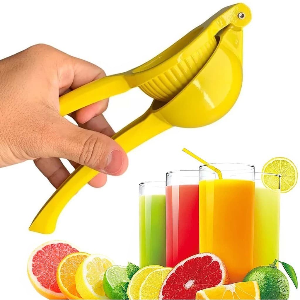 Espremedor de limão Manual gourmet Laranja Médio Suco Fácil Rápido Inox Premium Reforçado