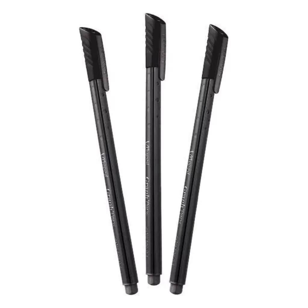 Kit C/3 Canetas Fine Point Graph Peps 0.4mm - Maped