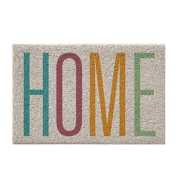 Tapete De Porta De Entrada Capacho Vinílico Estampado Antiderrapante 60x40cm - Uzoo Home