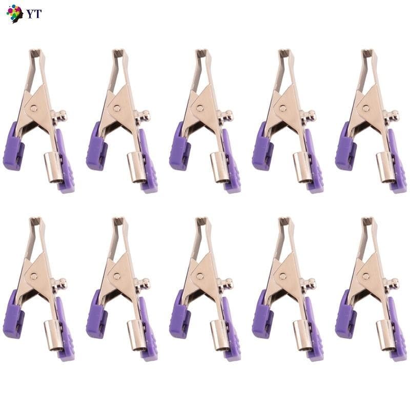 10Pcs ECG/EKG Eletrodos De Clip Jacaré Para Animais De Estimação , Usados Fixar Cabos