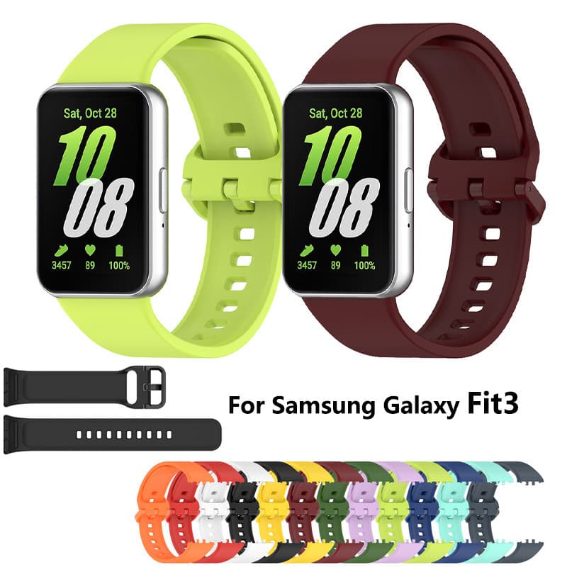 Pulseira De Substituição De Correia De Silicone Para Samsung Galaxy Fit 3 SM-R390
