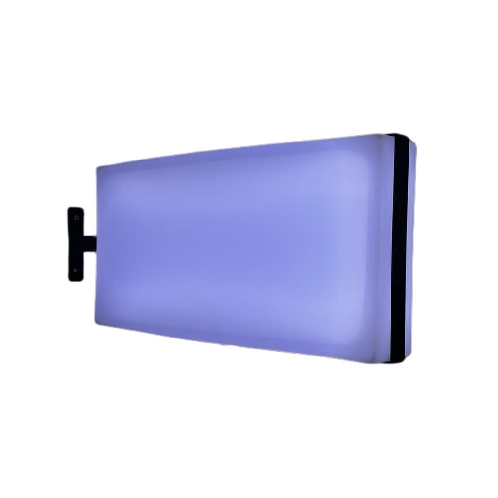 Luminoso Personalizado Dupla Face com Suporte Parede 60cm Placa para Fachada Led para Comércio Lojas Opção de Cores