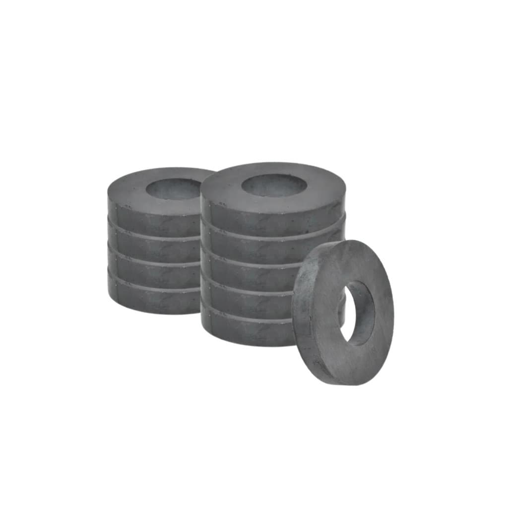 Kit 10 Anel Ferrite Magnético 115x45x15mm para Alto Falante Automovel Driver Subwoofer Receiver AllTech