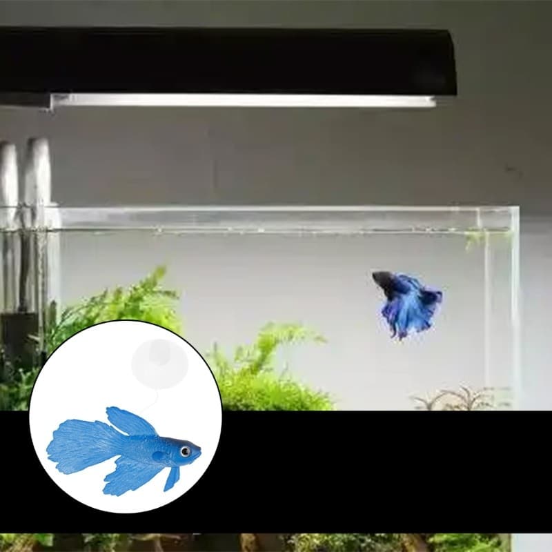 Artificial Aquário Peixes Silicone Betta Realista Flutuante Pequeno Ornamento Para Tanques Recife