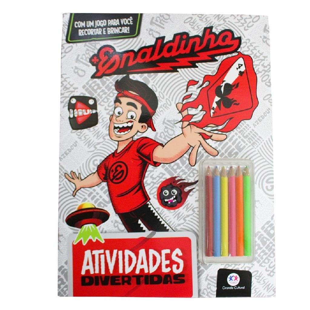 Livro Enaldinho Atividades Divertidas Educativo Infantil Pintar Colorir