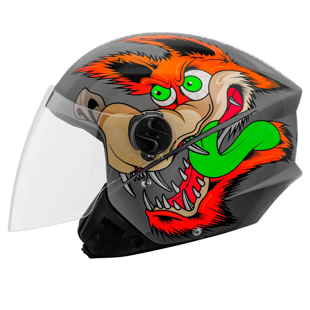Capacete Aberto Pro Tork New Liberty 3 Coyote Urbano Masculino Femino Viseira Transparente