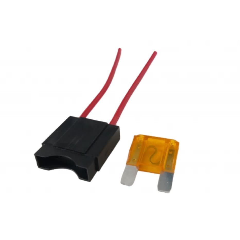 Porta Fusível Lamina Max Fio 4mm + Fusível Maxi 40 amperes