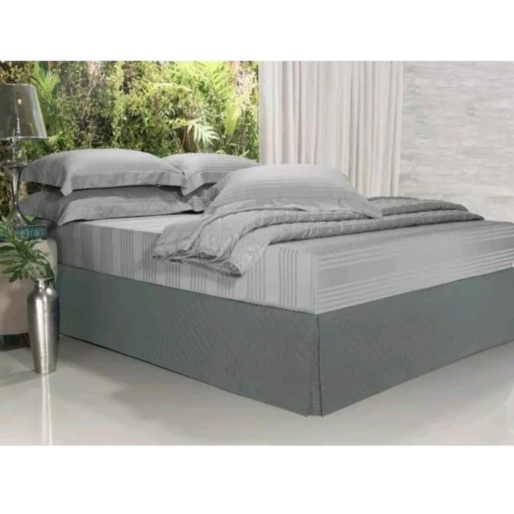 Saia Box Casal Matelado Cinza