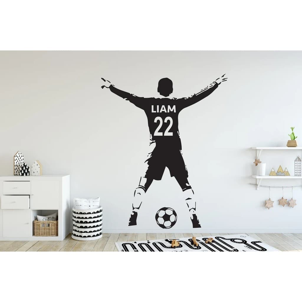 ADESIVO DECORATIVO DE PAREDE PREMIUM FUTEBOL PERSONALIZADO - 631