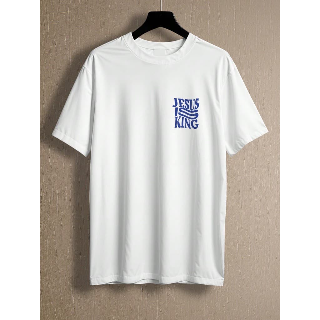 Camiseta JESUS IS THE KING Camisa Jesus Messias Salvador Jesus Grande