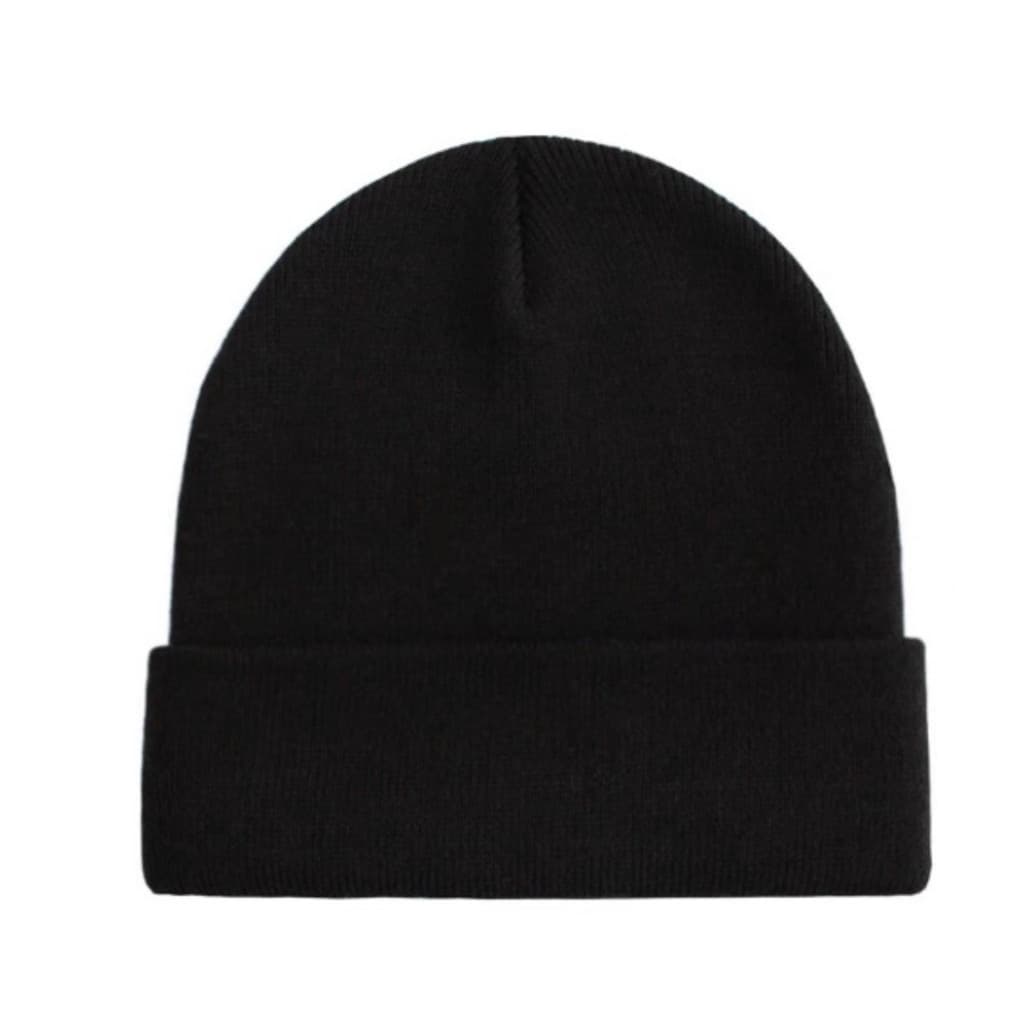 Touca de Lã Forrada Masculino Adulto Toca Gorro Toucas Frio Inverno Boina Juvenil Preto