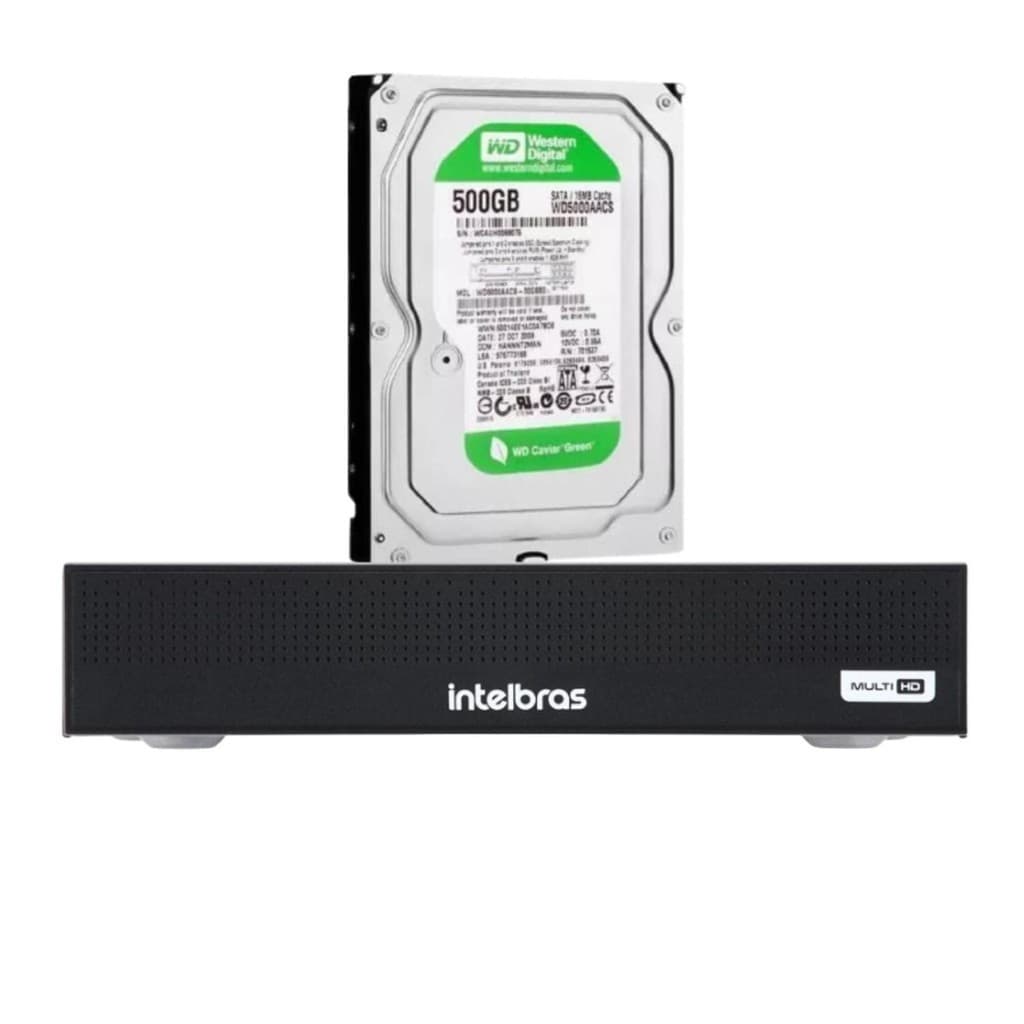 DVR 04 canais  INTELBRAS MHDX 3104-C C/HD 500GB