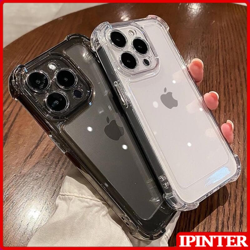 Luxo À Prova De Choque 4 Cantos Caso De Telefone Para iPhone 17 Air 16 15 14 13 12 11 Pro Max Plus Ultra Cristal
