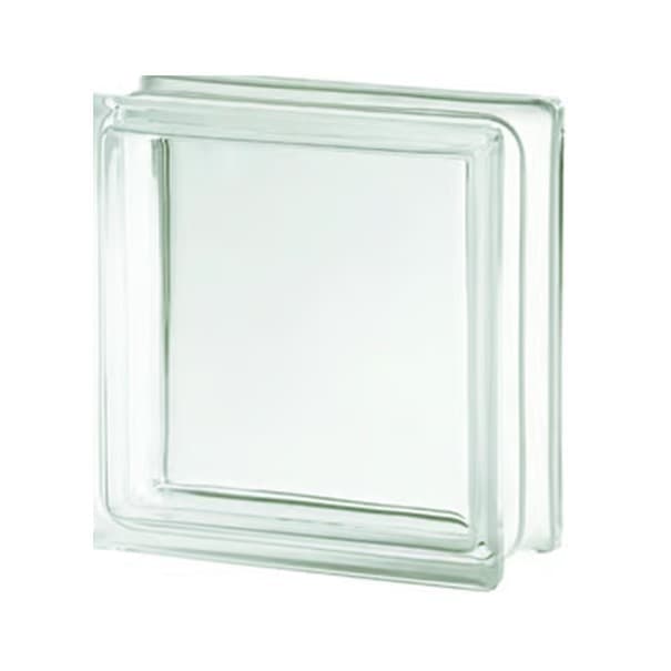 KIT 6 TIJOLOS BLOCO DE VIDRO LISO TRANSPARENTE-CONSTRUMARCAS