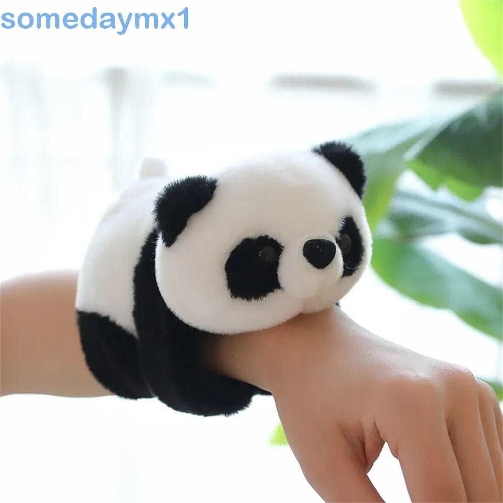 SOMEDAYMX1 Pulseira Panda , Anel De Mão De Pelúcia Super Macio E Confortável , Decoração De Pulso , Brinquedo Circular D