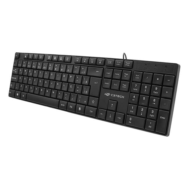 Teclado Usb Multimidia Kb-m11bk Preto C3 Tech