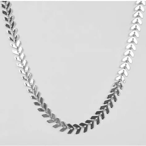 Choker Escamas - feminina Banhada Prata Barato Para Presente