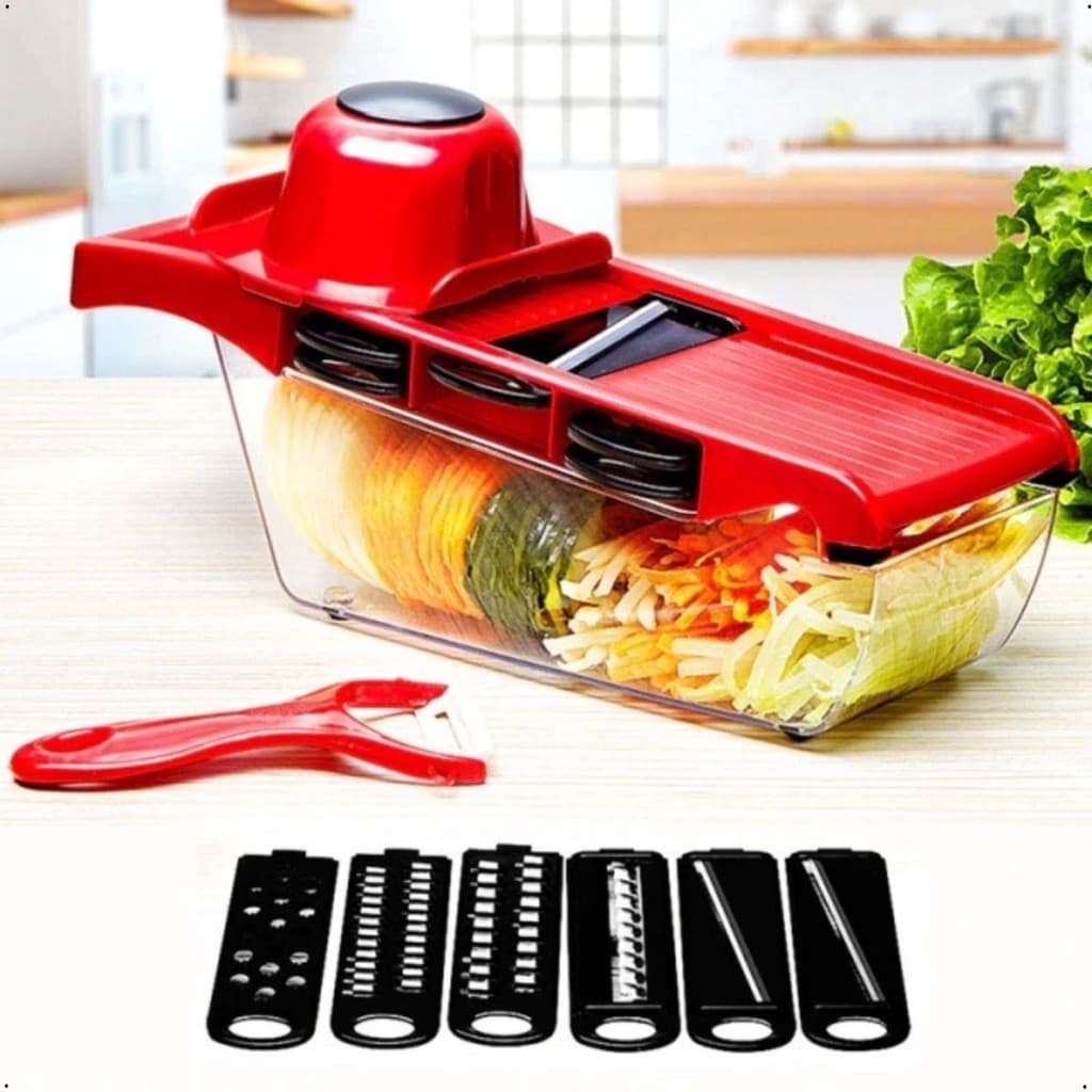 6 Em 1 Mandoline Slicer Nicer E Fatiador Cortador De Legumes