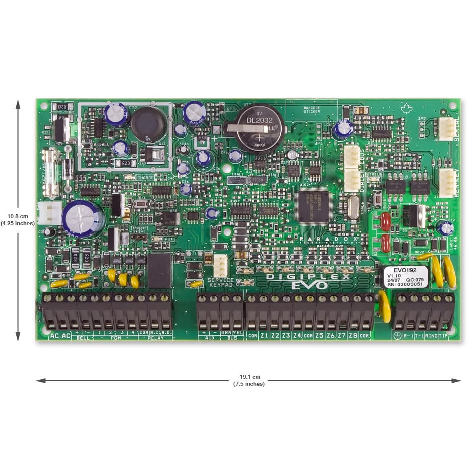 Central De Alarme Monitorado Evo 192 HD Digiplex 192 Zonas - Paradox