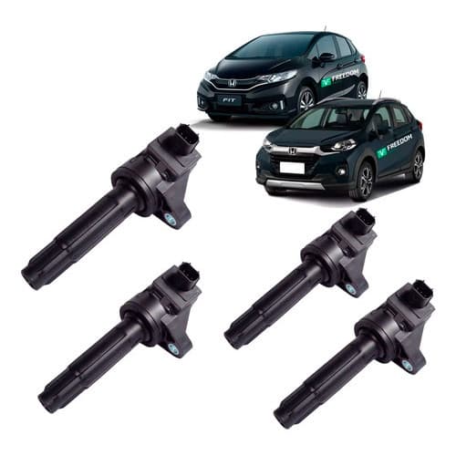 Honda Fit City Wr-v 1.5 16V Flex (kit C/4) Bobina de Ignição 2014 a 2021 Novo