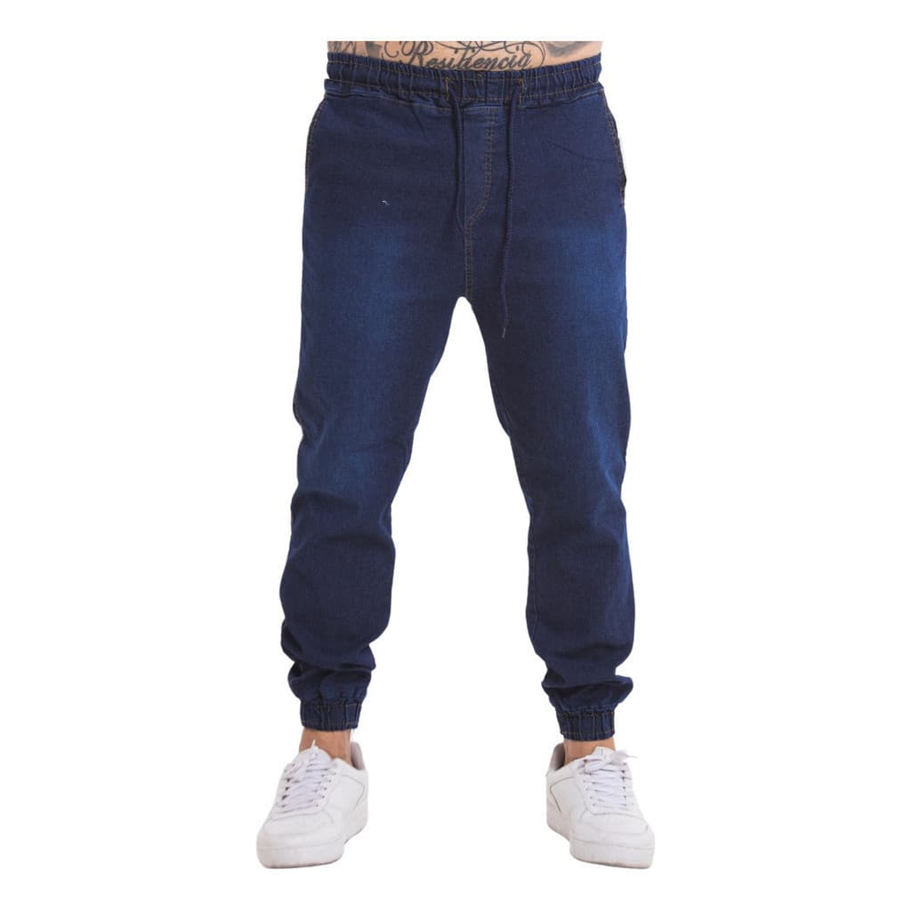 Calças Jogger Jeans Masculina Super Confortável Com Elástico