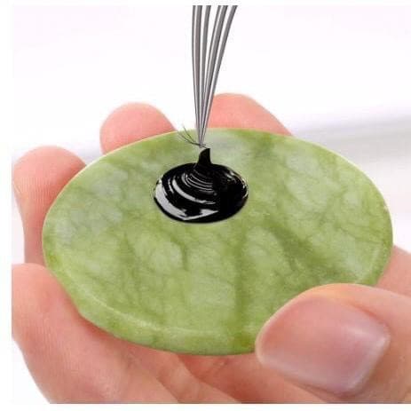 Pedra Jade Verde Para Cola De Cílios Alongamento Extensão De Cílios.