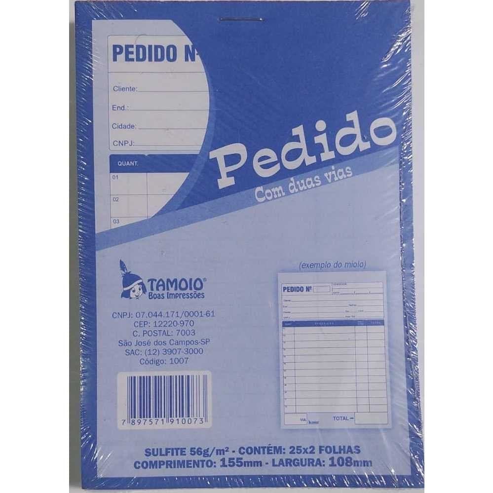 Meus Pedidos 2 vias Pequeno (15,5 x 10,8cm) 5 Talões