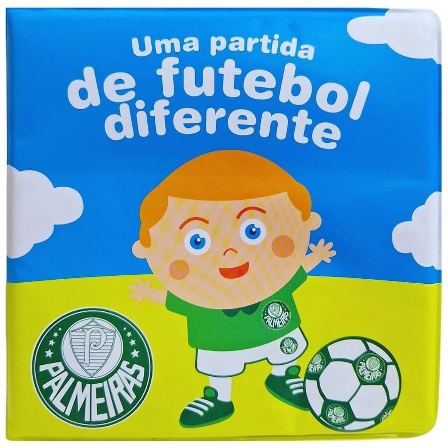 Livro Banho Bebê Banho Uma Partida de Futebol Diferente Palmeiras