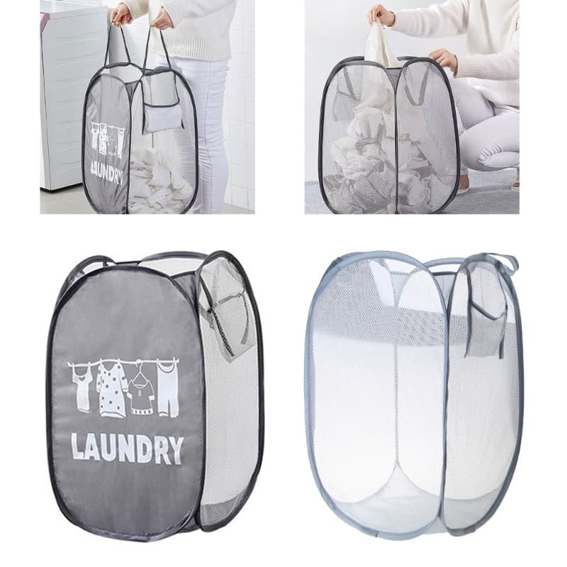 YU Cesto De Roupa Suja Dobrável , Com Malha Respirável , Cestos De Roupas Sujas Duráveis Para Casa Ou Dor