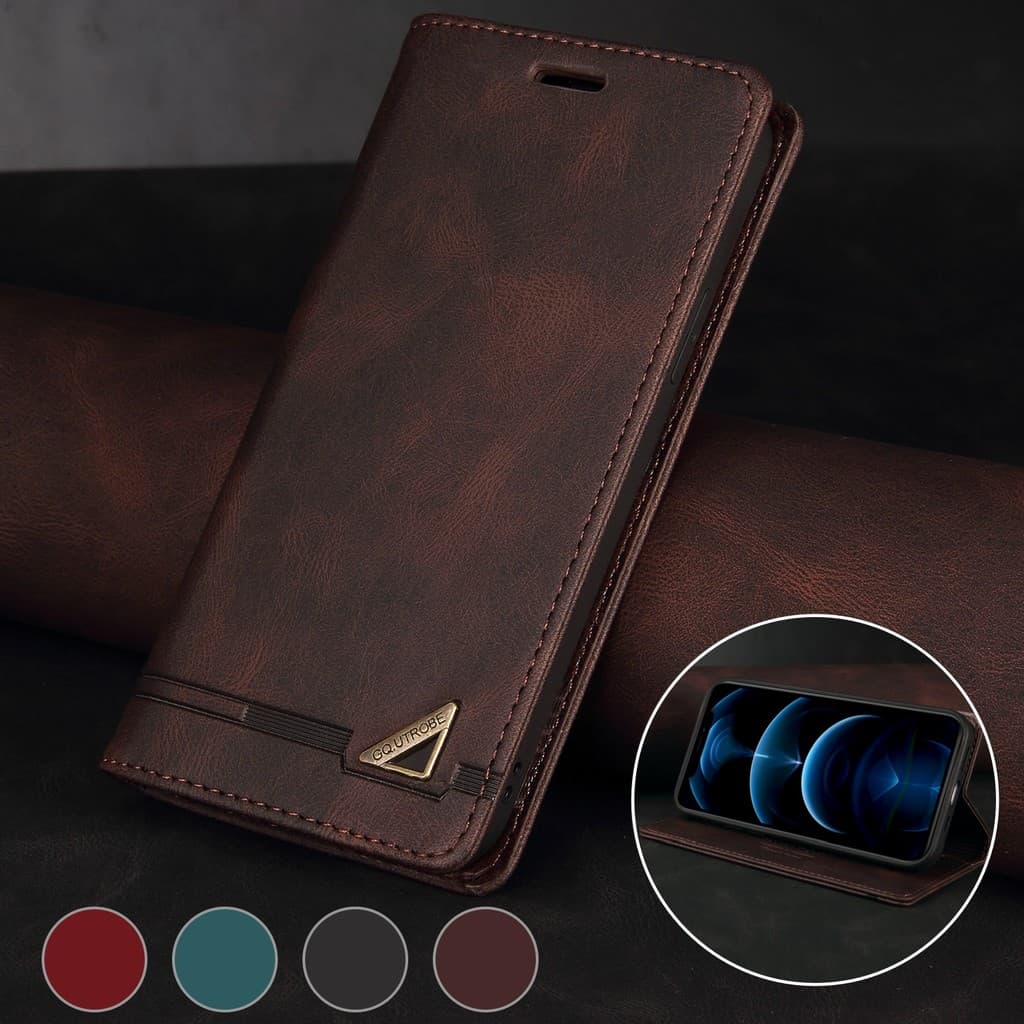 Capa Carteira De Couro Anti-Roubo Para Samsung Galaxy S26 Ultra S25 Ultra S24 S23 S22 S21 S20 Plus S24 S25 FE