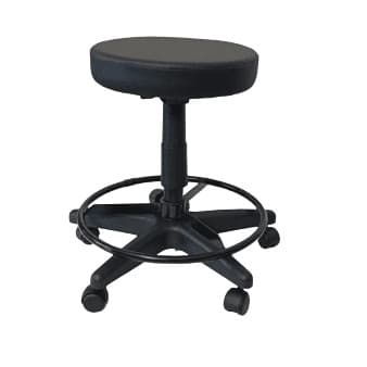 Cadeira Mocho Sem Encosto - Base Preta + Aro Regulagem